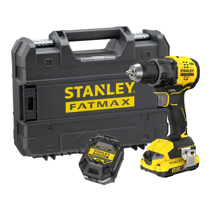 АКУМУЛАТОРНА БЕЗЧЕТКОВА БОРМАШИНА STANLEY SFMCD714D1T-QW 18 V, 65.00 nm, БРОЙ БАТЕРИИ 1, 2.00 Ah, КУФАР