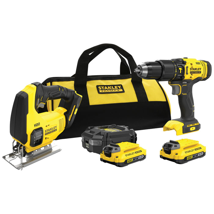 АКУМУЛАТОРЕН КОМПЛЕКТ STANLEY SFMCK212D2S-QW 18 V, БРОЙ БАТЕРИИ 2, 2.00 Ah, КУФАР