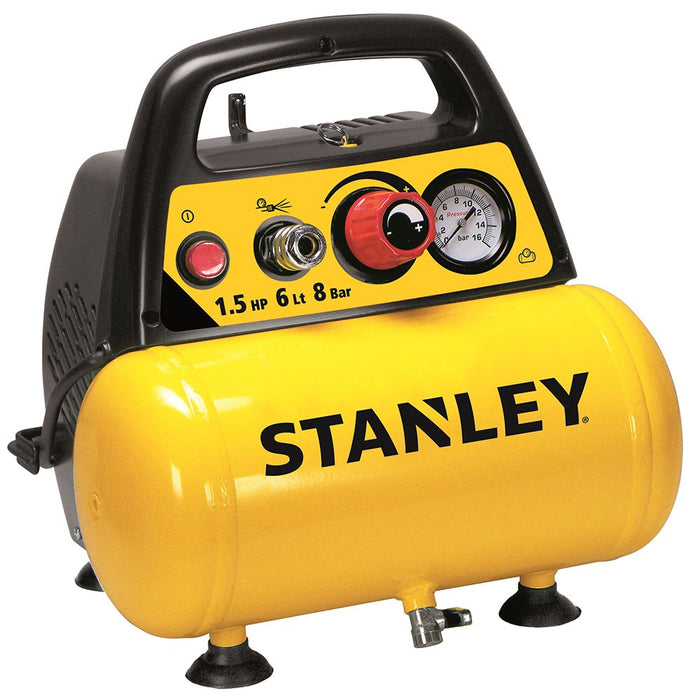 БЕЗМАСЛЕН КОМПРЕСОР 6Л+ПНЕВМАТИЧЕН К-Т STANLEY