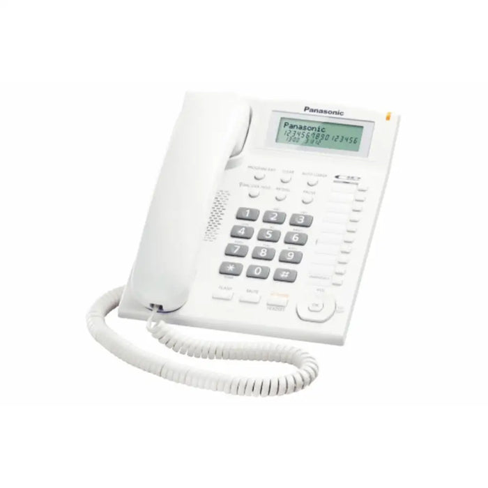 Стационарен телефон Panasonic KX-TS880EXW LCD Бял
