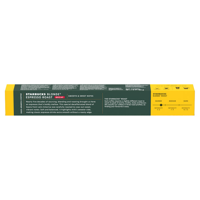КАФЕ STARBUCKS BL.ESP.ROAST DECAFF 12БР
