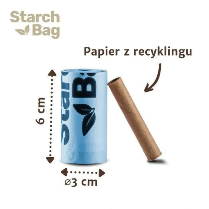 STARCHBAG БИО компостируеми торбички за изпражнения черни –