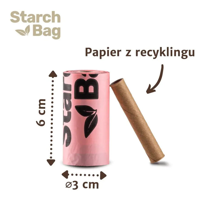 STARCHBAG БИО компостируеми торбички за изпражнения черни –