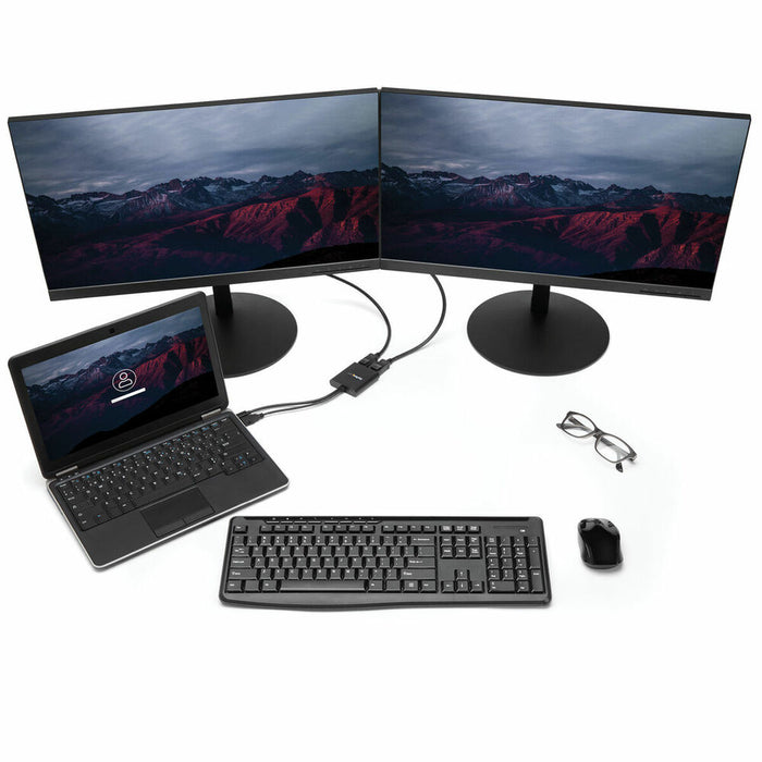 Разклонител DisplayPort Startech MSTMDP122DP Черен 4K Ultra HD