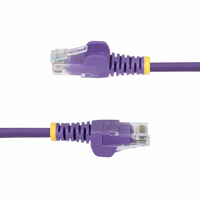 UTP категория 6 твърд мрежови кабел Startech N6PAT300CMPLS Лилав 3 m