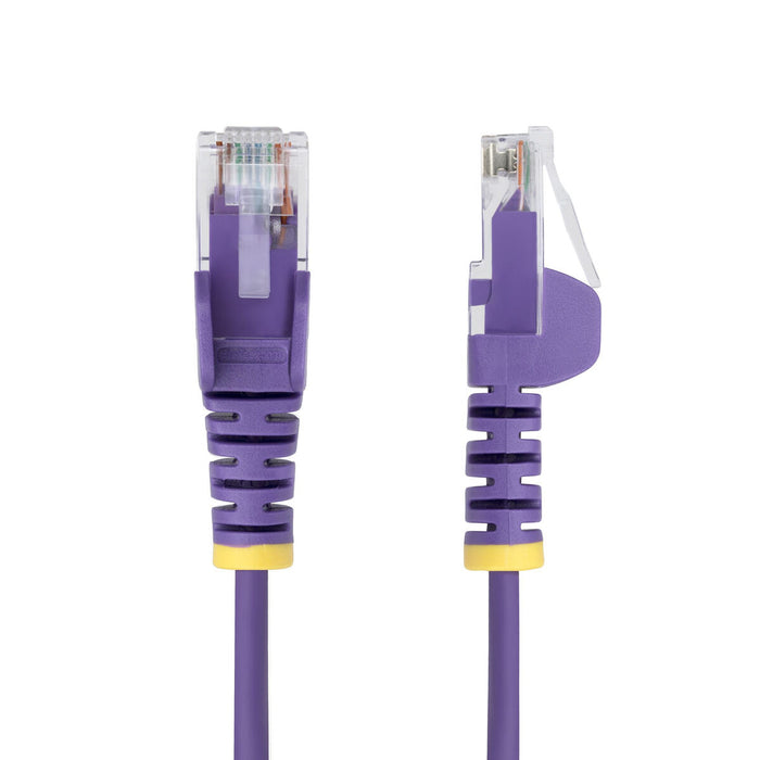 UTP категория 6 твърд мрежови кабел Startech N6PAT250CMPLS Лилав 2,5 m