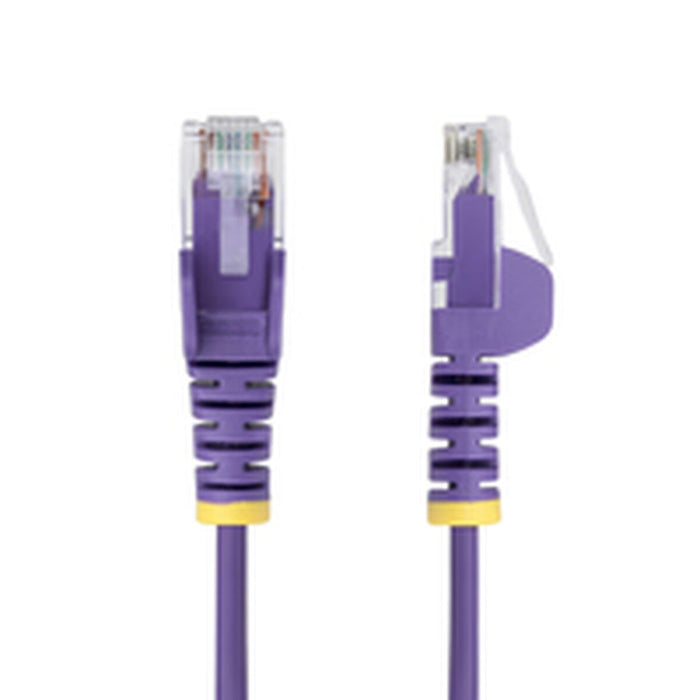 UTP категория 6 твърд мрежови кабел Startech N6PAT250CMPLS Лилав 2,5 m
