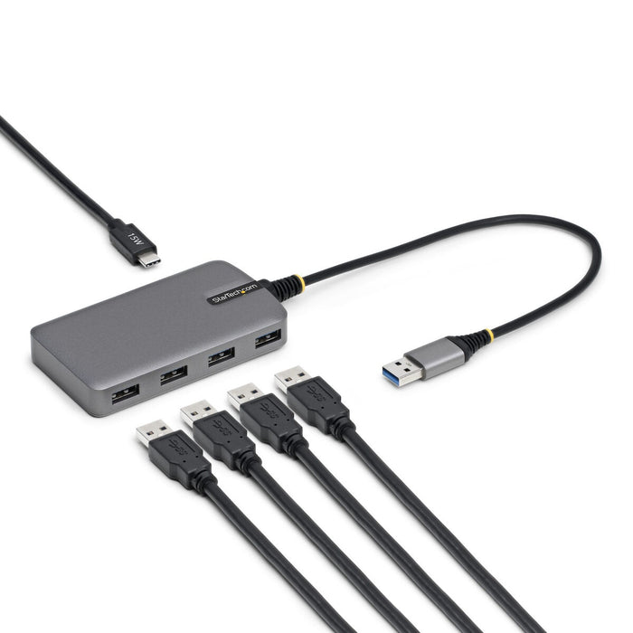 USB извод Startech 5G4AC-USB-A-HUB Сив