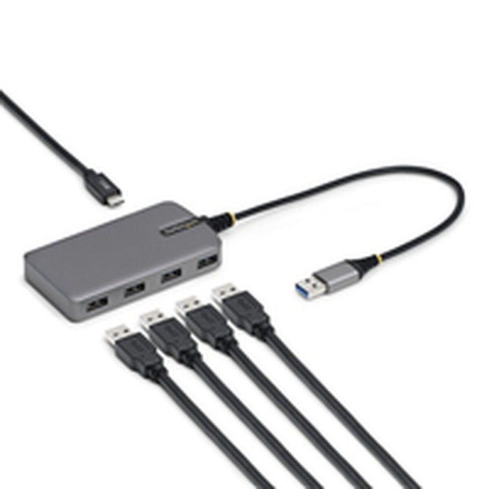 USB извод Startech 5G4AC-USB-A-HUB Сив