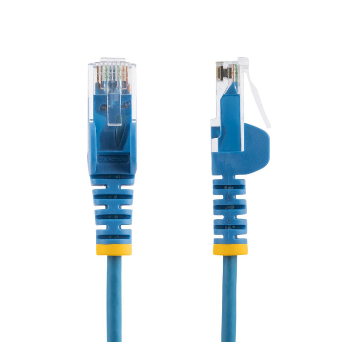 UTP категория 6 твърд мрежови кабел Startech N6PAT25CMBLS Син 25 cm