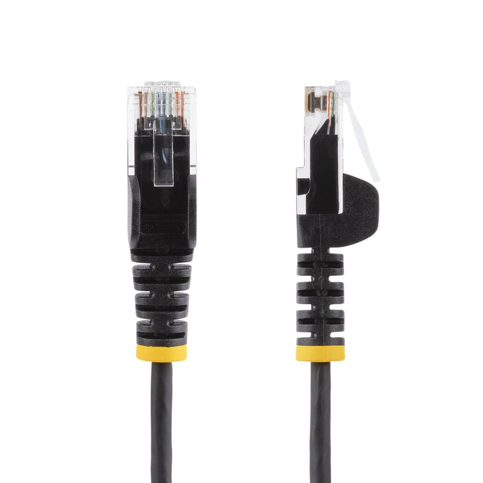 UTP категория 6 твърд мрежови кабел Startech N6PAT25CMBKS Черен 25 cm