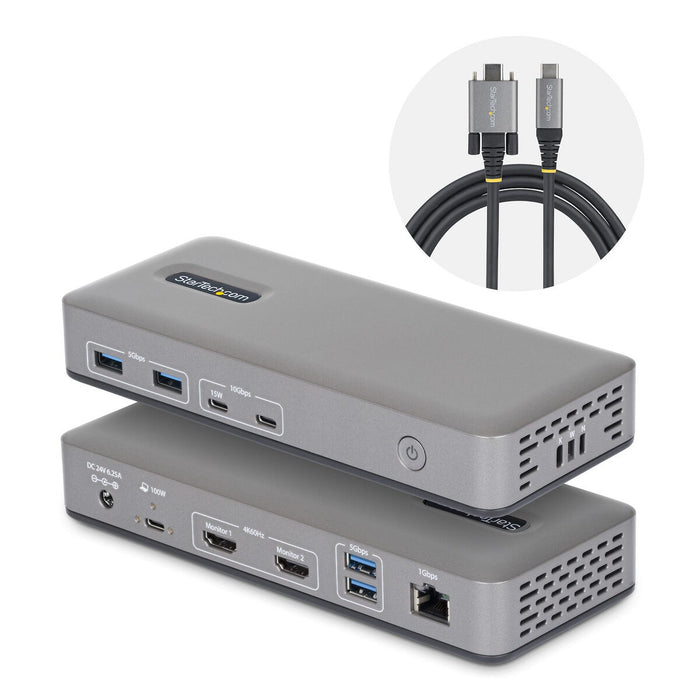 USB извод Startech 196UE-USBC-DOCK Сив