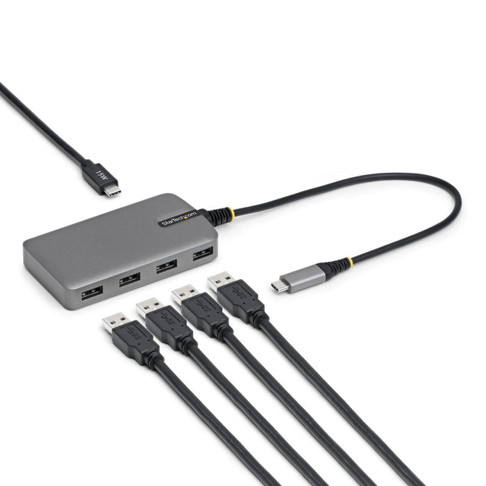 USB извод Startech 5G4AC-USB-C-HUB Сив