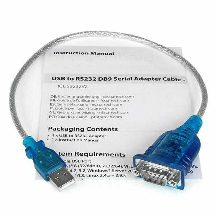 Адаптер за USB към RS232 Startech ICUSB232V2           Сив