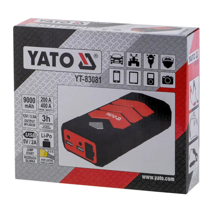 Стартер за кола YATO YT-83081 Преносима батерия Powerbank