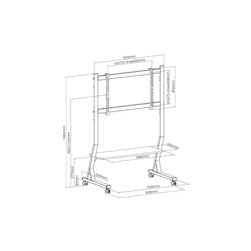 Статив за стена ART STO SD-22 90’’ 45’’