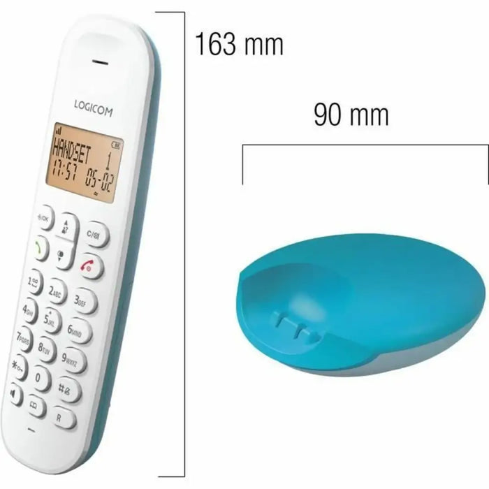 Стационарен телефон Logicom DECT ILOA 150 SOLO цвят тюркоаз