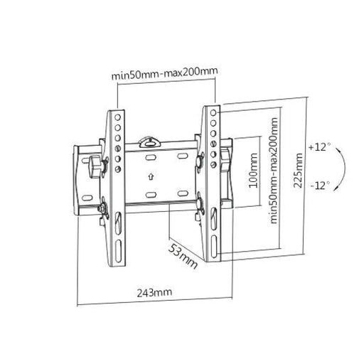 Статив за стена GEMBIRD WM-42T-02 23’’ 42’’ 30 Kg