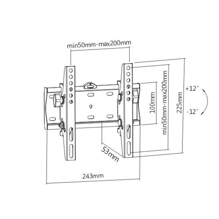Статив за стена GEMBIRD WM-42T-02 23’’ 42’’ 30 Kg