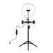 Статив за телефон с лед лампа PULUZ PKT3099B