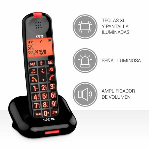 Стационарен телефон SPC 7612N Черен