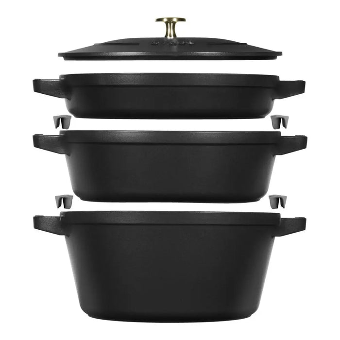 Staub La Cocotte 4,2 L кръгла чугунена тава за печене