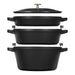 Staub La Cocotte 4,2 L кръгла чугунена тава за печене