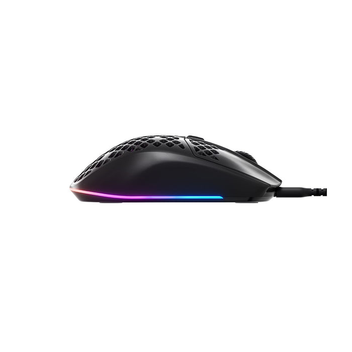 SteelSeries Aerox 3 USB-C - 8500 CPI оптична геймърска мишка - РЕФУРНИРАНА (Onyx)