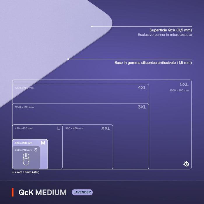 Подложка за мишка SteelSeries Люляк