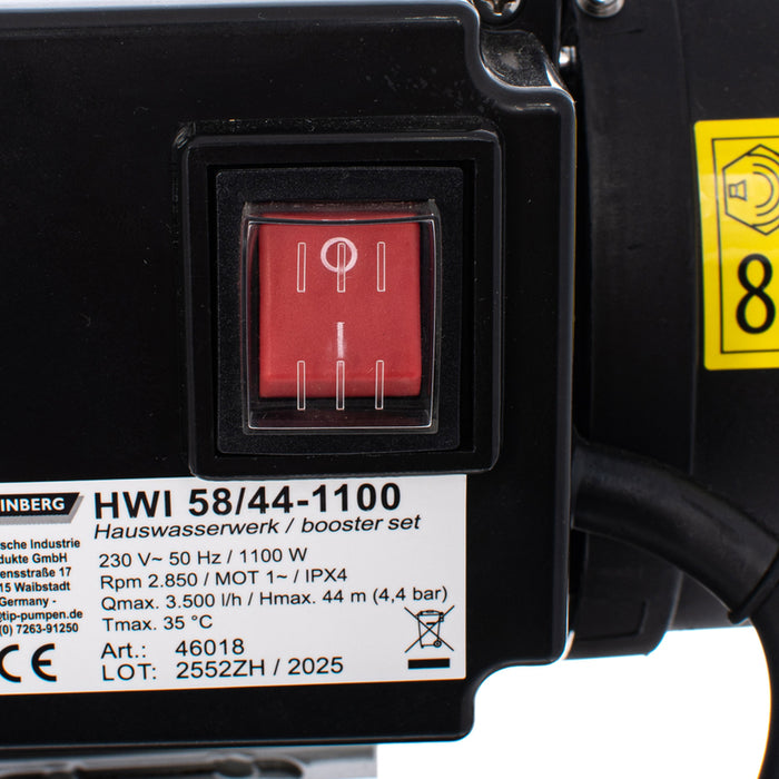 ХИДРОФОРНА ПОМПА 1100 W STEINBERG HWI 58/44-1100