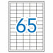 Стикери Apli 1283 Бял 100 Листи 38 x 21,2 mm