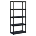 СТЕЛАЖ PVC 80Х40Х176 5Х30КГ ЧЕРЕН