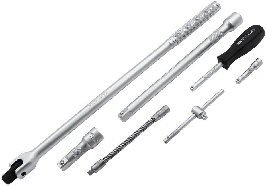 Инструменти Stels - 119 части, 1.2''/1.4'', стомана CrV и S2, в куфар