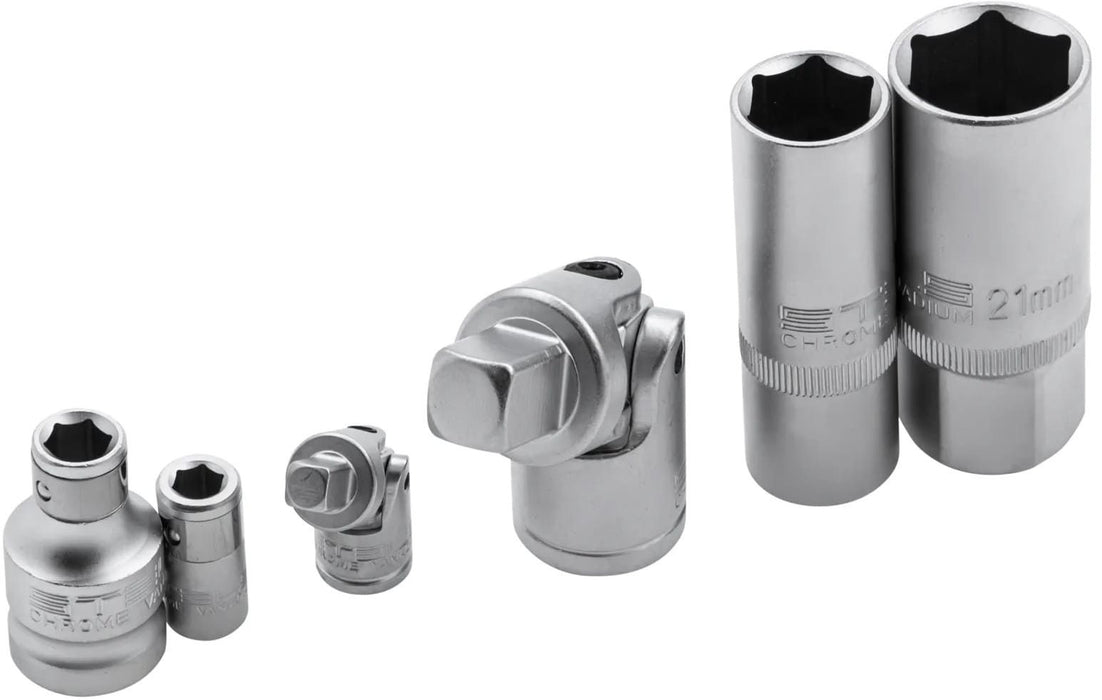 Инструменти Stels - 119 части, 1.2''/1.4'', стомана CrV и S2, в куфар