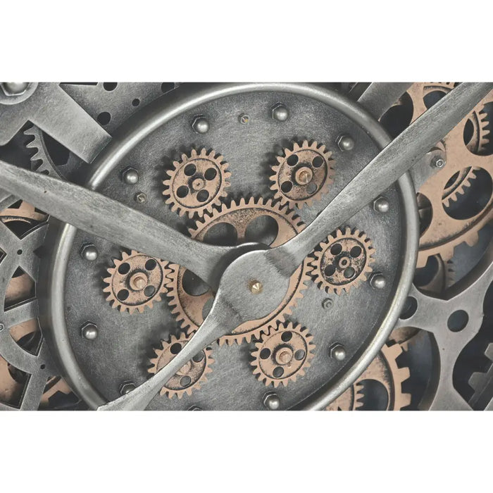 Стенен часовник Home ESPRIT Сребрист Кристал Желязо Vintage