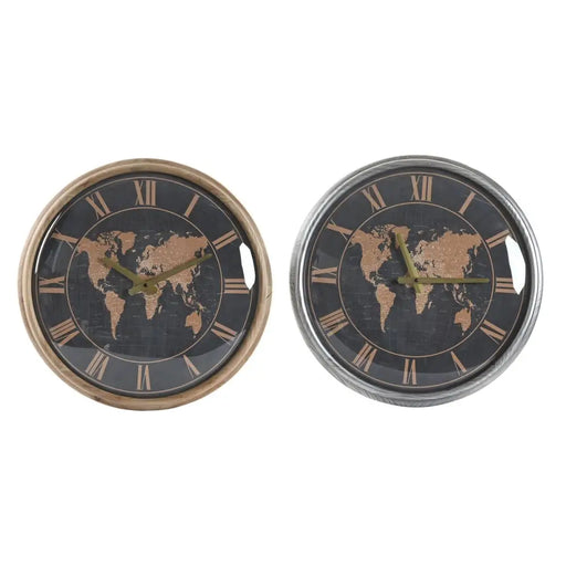 Стенен часовник DKD Home Decor 46 x 6,5 x 46 cm Кристал