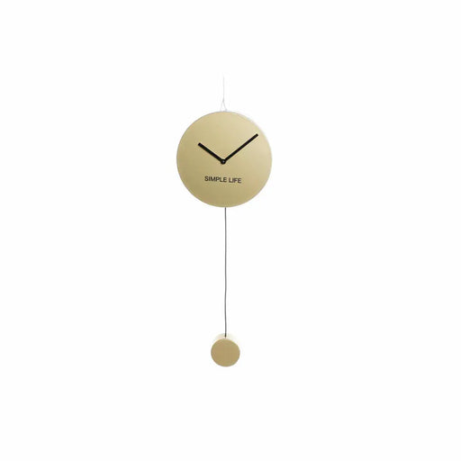 Стенен часовник DKD Home Decor Златен Желязо Пластмаса