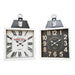 Стенен часовник DKD Home Decor 60 x 6 x 89 cm Кристал Черен