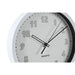 Стенен часовник DKD Home Decor Бял Черен PVC 25,4 x 4 x