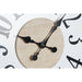 Стенен часовник DKD Home Decor Черен MDF Бял (60 x 4,5 x 60