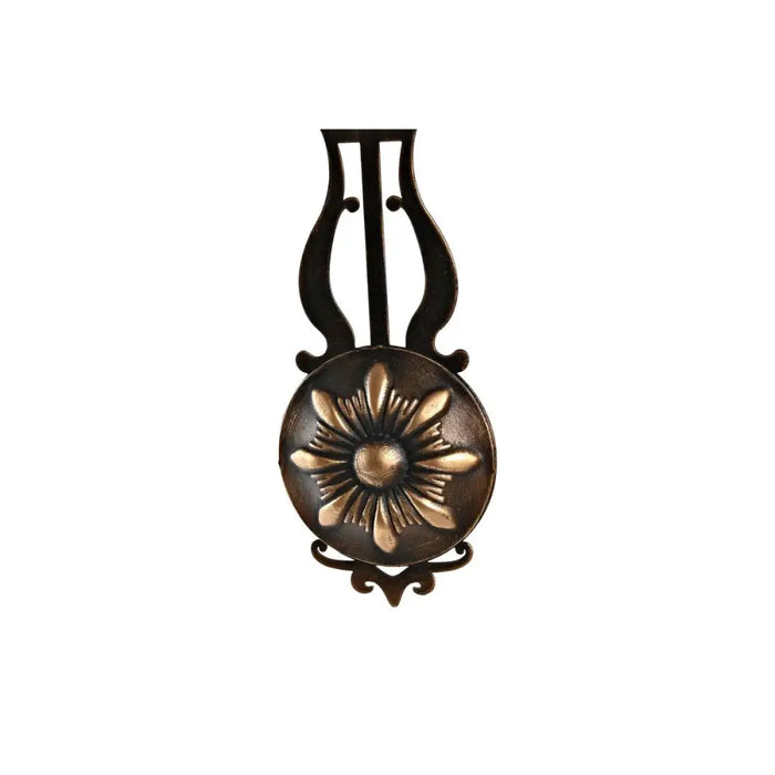 Стенен часовник DKD Home Decor Черен Златен Кристал Желязо
