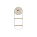 Стенен часовник DKD Home Decor Естествен Метал MDF Бял