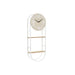 Стенен часовник DKD Home Decor Естествен Метал MDF Бял