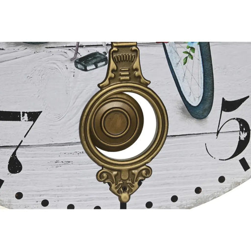 Стенен часовник DKD Home Decor Колело Метал Многоцветен