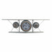 Стенен часовник DKD Home Decor Кристал Желязо Самолет
