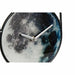 Стенен часовник DKD Home Decor Кристал Сив Желязо (20 x 4.5