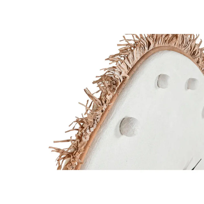 Стенен часовник Home ESPRIT Бял влакно Дървен MDF Scandi 85