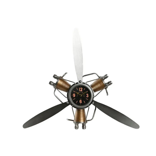 Стенен часовник Home ESPRIT Златен Сребрист Метал Витла
