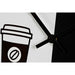 Стенен часовник DKD Home Decor Бял Черен Метал Модерен 60 x