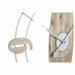 Стенен часовник DKD Home Decor Бял Естествен Желязо Дървен
